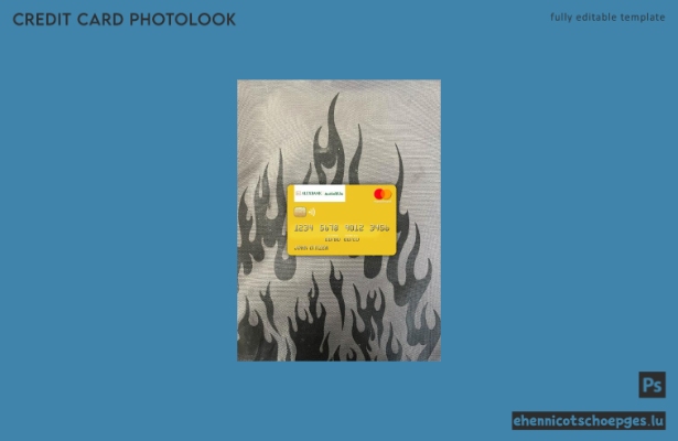 Ägyptisches Bank of Alexandria Mastercard Photolook Beispielvorschau
